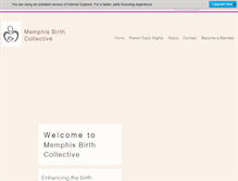 Tablet Screenshot of memphisbirthcollective.com